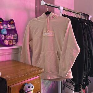 Peach Supreme hoodie size small